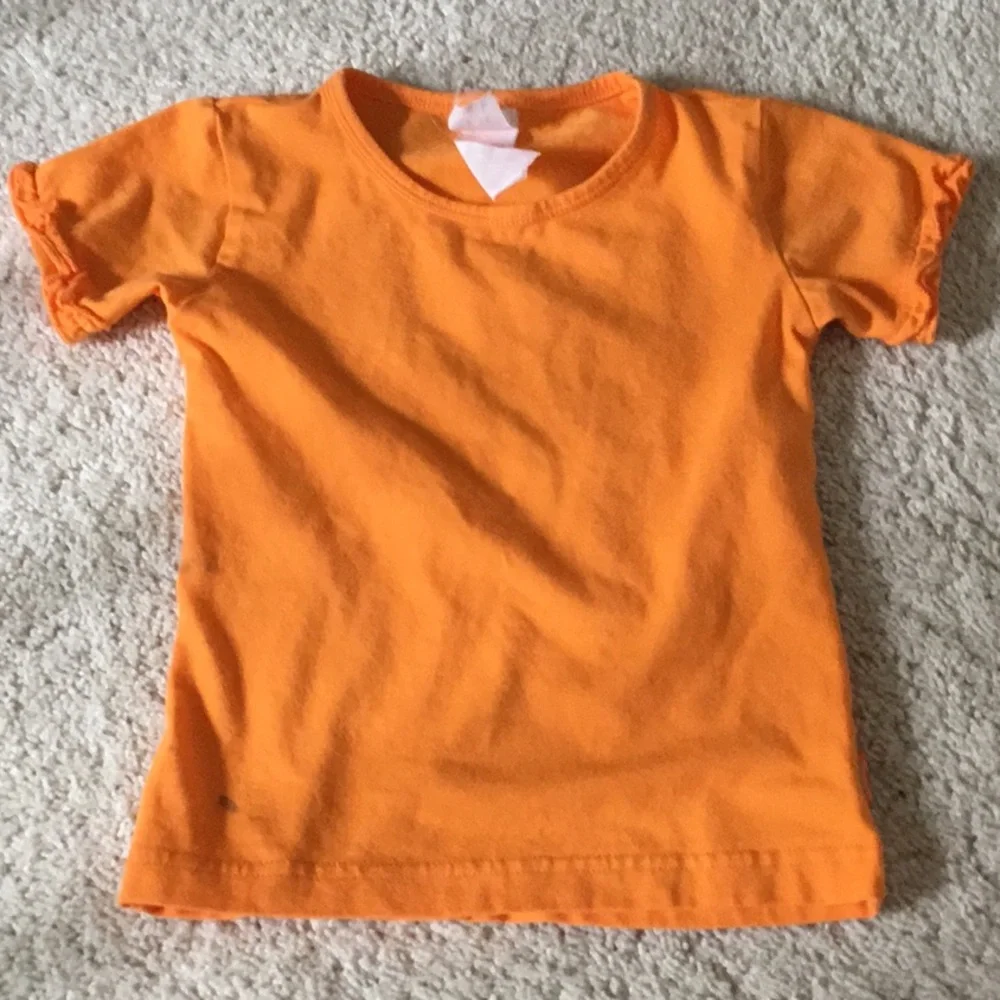 Oilily Tangerine Bright Orange Kids Top & Capri Pants Set Outfit